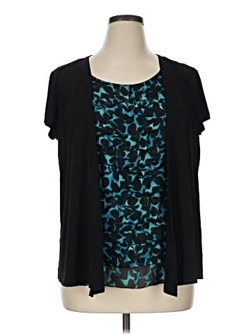 Christopher & Banks Short Sleeve Blouse (view 1)