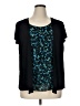 Christopher & Banks Teal Short Sleeve Blouse Size XL - photo 1