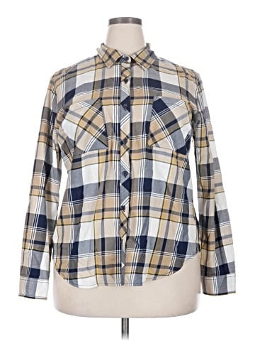 Faded Glory Long Sleeve Button-Down Shirt (view 1)
