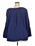 Ellos 100% Rayon Blue 3/4 Sleeve Blouse Size 22 - photo 2
