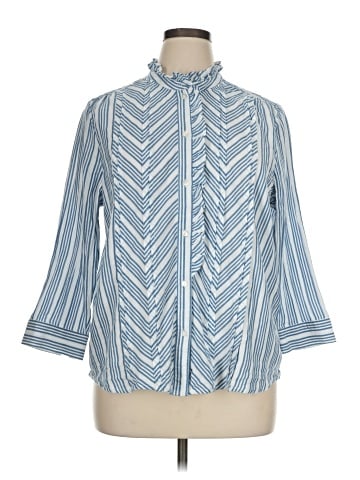 Sundance 3/4 Sleeve Button-Down Shirt (view 1)
