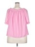 CeCe 100% Polyester Pink Short Sleeve Blouse Size 2X - photo 2