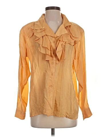 Assorted Brands Long Sleeve Silk Top (view 1)