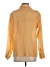 Assorted Brands 100% Silk Gold Long Sleeve Silk Top Size S - photo 2