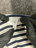 Lou & Grey 100% Cotton Stripes Silver Gray Pullover Sweater Size XL - photo 7