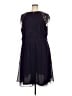 City Chic 100% Polyester Solid Blue Cocktail Dress Size 24 Plus (XXL) - photo 2