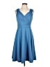 Grace Karin Solid Blue Cocktail Dress Size L - photo 1
