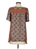 NY Collection 100% Polyester Orange Short Sleeve Blouse Size XS - photo 2
