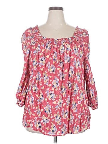 Chaps 3/4 Sleeve Blouse (view 1)