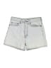 Blå Konst Acne Studios 100% Cotton Silver Denim Shorts Size 24 waist - photo 1