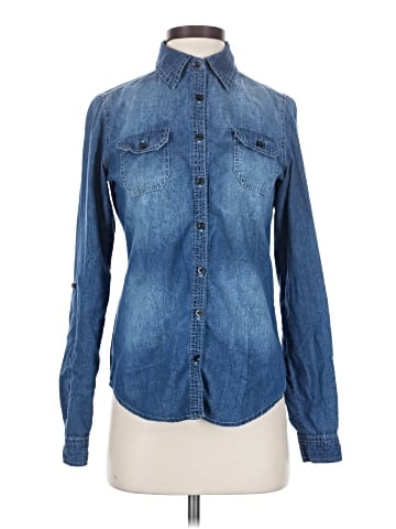 Karlie Long Sleeve Button-Down Shirt (view 1)
