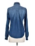 Karlie 100% Cotton Blue Long Sleeve Button-Down Shirt Size S - photo 2