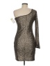 GB Metallic Silver Cocktail Dress Size M - photo 2