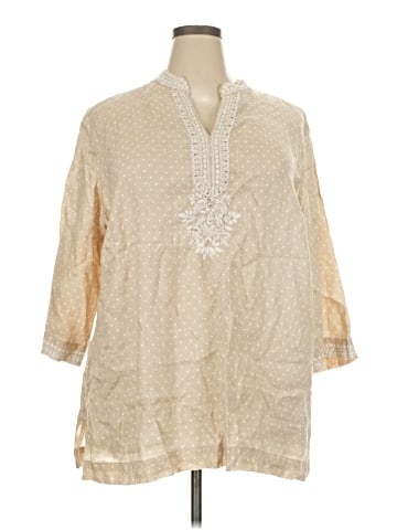 Charter Club 3/4 Sleeve Blouse (view 1)