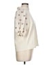 THML Ivory 3/4 Sleeve Blouse Size L - photo 4
