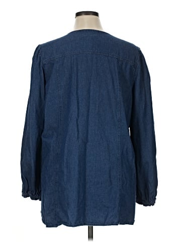 Denim 24/7 3/4 Sleeve Blouse (view 2)