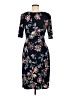 Connected Apparel Floral Blue Casual Dress Size 8 - photo 2