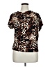 RACHEL Rachel Roy Animal Print Brown Short Sleeve Blouse Size XL - photo 1