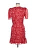Parker 100% Silk Paisley Red Cocktail Dress Size 8 - photo 2
