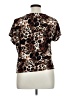 RACHEL Rachel Roy Animal Print Brown Short Sleeve Blouse Size XL - photo 2