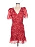 Parker 100% Silk Paisley Red Cocktail Dress Size 8 - photo 1
