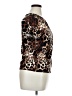 RACHEL Rachel Roy Animal Print Brown Short Sleeve Blouse Size XL - photo 4