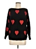 Liv Hearts Black Pullover Sweater Size M - photo 1