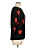 Liv Hearts Black Pullover Sweater Size M - photo 4