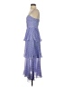 Self-Portrait 100% Polyester Purple Blue Cocktail Dress Size 2 - photo 5