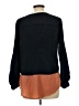 Esley 100% Polyester Color Block Black Long Sleeve Blouse Size L - photo 2