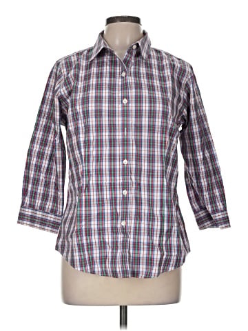 L.L.Bean 3/4 Sleeve Button-Down Shirt (view 1)
