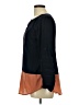 Esley 100% Polyester Color Block Black Long Sleeve Blouse Size L - photo 5
