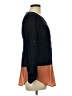 Esley 100% Polyester Color Block Black Long Sleeve Blouse Size L - photo 4