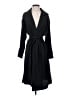 Express 100% Polyester Black Trenchcoat Size XS - photo 1