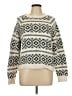 a.n.a. A New Approach Print Ivory Pullover Sweater Size L - photo 1