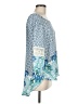Cato 100% Polyester Blue 3/4 Sleeve Blouse Size M - photo 4