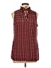 MICHAEL Michael Kors Red Sleeveless Blouse Size L - photo 1
