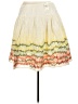 J.Jill Floral Ombre Solid Multi Color Ivory Casual Skirt Size 22 - photo 2