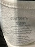 Carter's Solid White Long Sleeve Onesie 9-12 MO / 12 MO - photo 3
