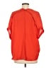 Alya 100% Polyester Orange Short Sleeve Blouse Size M - photo 2