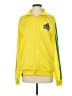 Adidas 100% Polyester Yellow Track Jacket Size S - photo 1