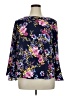 Counterparts 100% Polyester Floral Blue Long Sleeve Blouse Size XL - photo 1