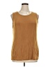 Vikki Vi Brown Sleeveless Blouse Size 1X - photo 1