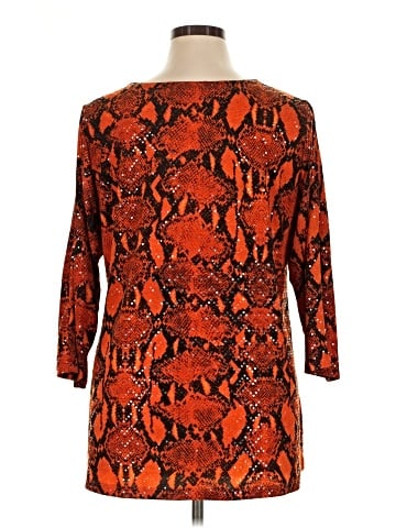 Susan Graver 3/4 Sleeve Top (view 2)