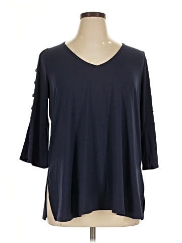 Roaman's 3/4 Sleeve Top (view 1)