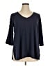 Roaman's Blue 3/4 Sleeve Top Size 14 (M) - photo 1