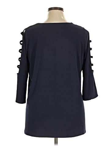 Roaman's 3/4 Sleeve Top (view 2)