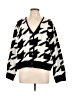 Divided by H&M Houndstooth Black Cardigan Size L - photo 1