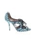 Tabitha Simmons Print Blue Heels Size EU 35 - photo 1