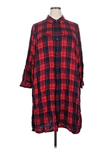Lane Bryant 3/4 Sleeve Button-Down Shirt (view 1)